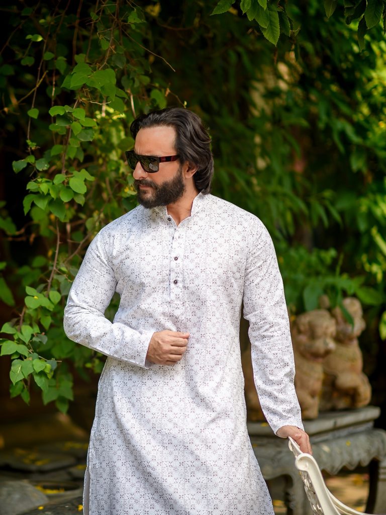 white kurta for men